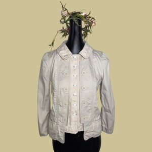 Marc Jacobs Cream Button-Front Jacket